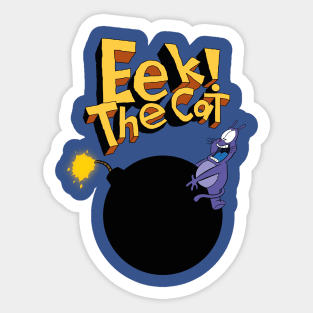 Eek the cat Sticker